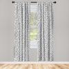 Ambesonne Giraffe Curtains, Animal Print with African Tree Cartoon Concept Nature Art on Neutral Stripes, Window Treatments 2 Panel Set for Living Room Bedroom, Pair of – 28″ x 63″, Green Camel Tan(White and Charcoal Grey)
