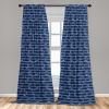 Ambesonne Giraffe Curtains, Animal Print with African Tree Cartoon Concept Nature Art on Neutral Stripes, Window Treatments 2 Panel Set for Living Room Bedroom, Pair of – 28″ x 63″, Green Camel Tan(Indigo and Slate Blue)