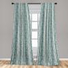 Ambesonne Giraffe Curtains, Animal Print with African Tree Cartoon Concept Nature Art on Neutral Stripes, Window Treatments 2 Panel Set for Living Room Bedroom, Pair of – 28″ x 63″, Green Camel Tan(Cadet Blue Yellow and Grey)