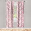 Ambesonne Giraffe Curtains, Animal Print with African Tree Cartoon Concept Nature Art on Neutral Stripes, Window Treatments 2 Panel Set for Living Room Bedroom, Pair of – 28″ x 63″, Green Camel Tan(Coral Off White)