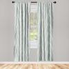 Ambesonne Giraffe Curtains, Animal Print with African Tree Cartoon Concept Nature Art on Neutral Stripes, Window Treatments 2 Panel Set for Living Room Bedroom, Pair of – 28″ x 63″, Green Camel Tan(Coconut and Almond Green)