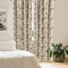 Ambesonne Giraffe Curtains, Animal Print with African Tree Cartoon Concept Nature Art on Neutral Stripes, Window Treatments 2 Panel Set for Living Room Bedroom, Pair of – 28″ x 63″, Green Camel Tan(Pale Brown Grey and Cream)