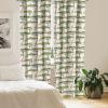 Ambesonne Giraffe Curtains, Animal Print with African Tree Cartoon Concept Nature Art on Neutral Stripes, Window Treatments 2 Panel Set for Living Room Bedroom, Pair of – 28″ x 63″, Green Camel Tan(Green Camel Tan)