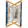 Ambesonne I Love You Magazine and Book Holder, Romance Pattern with Heart Forms and Love Words Valentines Couples Theme, Floor Rack Decor for Interior of Home & Office, 22″ x 19″, Magenta Dark Grey(Indigo Aqua)
