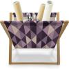 Ambesonne I Love You Magazine and Book Holder, Romance Pattern with Heart Forms and Love Words Valentines Couples Theme, Floor Rack Decor for Interior of Home & Office, 22″ x 19″, Magenta Dark Grey(Dark Purple Lilac)