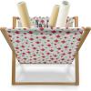 Ambesonne I Love You Magazine and Book Holder, Romance Pattern with Heart Forms and Love Words Valentines Couples Theme, Floor Rack Decor for Interior of Home & Office, 22″ x 19″, Magenta Dark Grey(Dark Coral Green)