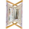 Ambesonne I Love You Magazine and Book Holder, Romance Pattern with Heart Forms and Love Words Valentines Couples Theme, Floor Rack Decor for Interior of Home & Office, 22″ x 19″, Magenta Dark Grey(Lilac Pink Coral)