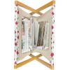 Ambesonne I Love You Magazine and Book Holder, Romance Pattern with Heart Forms and Love Words Valentines Couples Theme, Floor Rack Decor for Interior of Home & Office, 22″ x 19″, Magenta Dark Grey(Dark Coral Green)