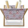 Ambesonne I Love You Magazine and Book Holder, Romance Pattern with Heart Forms and Love Words Valentines Couples Theme, Floor Rack Decor for Interior of Home & Office, 22″ x 19″, Magenta Dark Grey(Lilac Pink Coral)