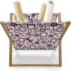 Ambesonne I Love You Magazine and Book Holder, Romance Pattern with Heart Forms and Love Words Valentines Couples Theme, Floor Rack Decor for Interior of Home & Office, 22″ x 19″, Magenta Dark Grey(Brown Purple Grey)