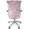 Ambesonne Love Office Chair Cover, Valentine Hearts Gatherings Engagement Honeymoon Arrow Doodle Style Print, Stretchable Decorative Universal Size High Back Printed Slipcover, Magenta Ruby White(Magenta Ruby White)