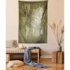 Ambesonne Antique Tapestry, Old World Map Texture Nostalgic Plan Atlas Trace of Life, Wide Wall Hanging for Bedroom Living Room Dorm, 60″ X 40″, Khaki Beige(Army Green)