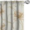 Ambesonne Garden Scene Curtains, Springtime Vibes Neutral Colors Boho Flowers Vintage Autumn Print, Window Treatments 2 Panel Set for Living Room Bedroom, Pair of – 28″ x 84″, Pale Khaki White Camel(Pale Khaki Pastel Brown)