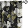 Ambesonne Garden Scene Curtains, Springtime Vibes Neutral Colors Boho Flowers Vintage Autumn Print, Window Treatments 2 Panel Set for Living Room Bedroom, Pair of – 28″ x 84″, Pale Khaki White Camel(White Pale Olive Green)