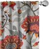 Ambesonne Garden Scene Curtains, Springtime Vibes Neutral Colors Boho Flowers Vintage Autumn Print, Window Treatments 2 Panel Set for Living Room Bedroom, Pair of – 28″ x 84″, Pale Khaki White Camel(Dark Pink Pale Grey)