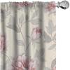 Ambesonne Garden Scene Curtains, Springtime Vibes Neutral Colors Boho Flowers Vintage Autumn Print, Window Treatments 2 Panel Set for Living Room Bedroom, Pair of – 28″ x 84″, Pale Khaki White Camel(Cream Pale Pink Blush)