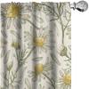 Ambesonne Garden Scene Curtains, Springtime Vibes Neutral Colors Boho Flowers Vintage Autumn Print, Window Treatments 2 Panel Set for Living Room Bedroom, Pair of – 28″ x 84″, Pale Khaki White Camel(Eggshell Reseda Green)