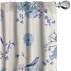 Ambesonne Garden Scene Curtains, Springtime Vibes Neutral Colors Boho Flowers Vintage Autumn Print, Window Treatments 2 Panel Set for Living Room Bedroom, Pair of – 28″ x 84″, Pale Khaki White Camel(Off White Ceil Blue)