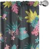 Ambesonne Garden Scene Curtains, Springtime Vibes Neutral Colors Boho Flowers Vintage Autumn Print, Window Treatments 2 Panel Set for Living Room Bedroom, Pair of – 28″ x 84″, Pale Khaki White Camel(Mustard and Pastel Pink)