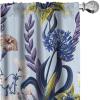 Ambesonne Garden Scene Curtains, Springtime Vibes Neutral Colors Boho Flowers Vintage Autumn Print, Window Treatments 2 Panel Set for Living Room Bedroom, Pair of – 28″ x 84″, Pale Khaki White Camel(Apple Green Dark Lavender)