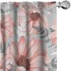 Ambesonne Garden Scene Curtains, Springtime Vibes Neutral Colors Boho Flowers Vintage Autumn Print, Window Treatments 2 Panel Set for Living Room Bedroom, Pair of – 28″ x 84″, Pale Khaki White Camel(Pale Grey Pale Pink Rose)