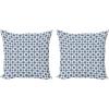 Dark Blue and White