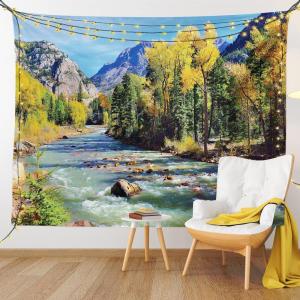 Ambesonne Antique Tapestry, Old World Map Texture Nostalgic Plan Atlas Trace of Life, Wide Wall Hanging for Bedroom Living Room Dorm, 60″ X 40″, Khaki Beige(Sage Green)