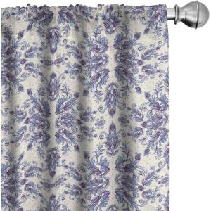 Ambesonne Earthy Curtains, Old Weathered Cracked Tree Trunk Look Artwork Modern Minimal Neutral Print, Window Treatments 2 Panel Set for Living Room Bedroom, Pair of – 28″ x 95″, Brown Beige and Grey(Purple Ceil Blue and Ivory)