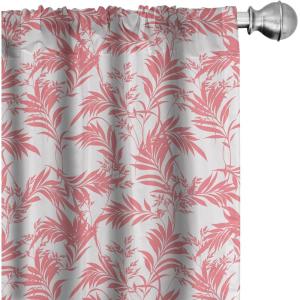 Ambesonne Giraffe Curtains, Animal Print with African Tree Cartoon Concept Nature Art on Neutral Stripes, Window Treatments 2 Panel Set for Living Room Bedroom, Pair of – 28″ x 63″, Green Camel Tan(Coral Off White)
