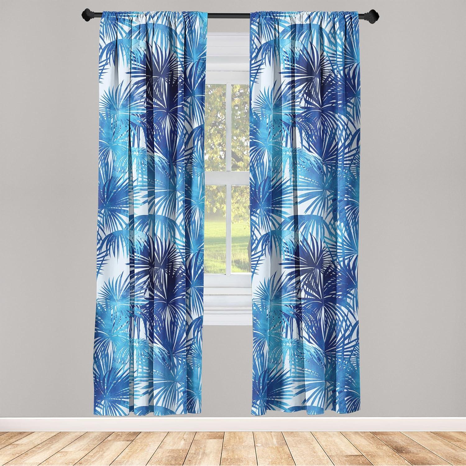 imageAmbesonne Ethnic Curtains Abstract Boho Vibe Oriental Rhombus Motifs Grunge Design with Neutral Colors Window Treatments 2 Panel Set for Living Room Bedroom Pair of 28 x 63 Seafoam PurpleblueDark Lavender Azure Blue