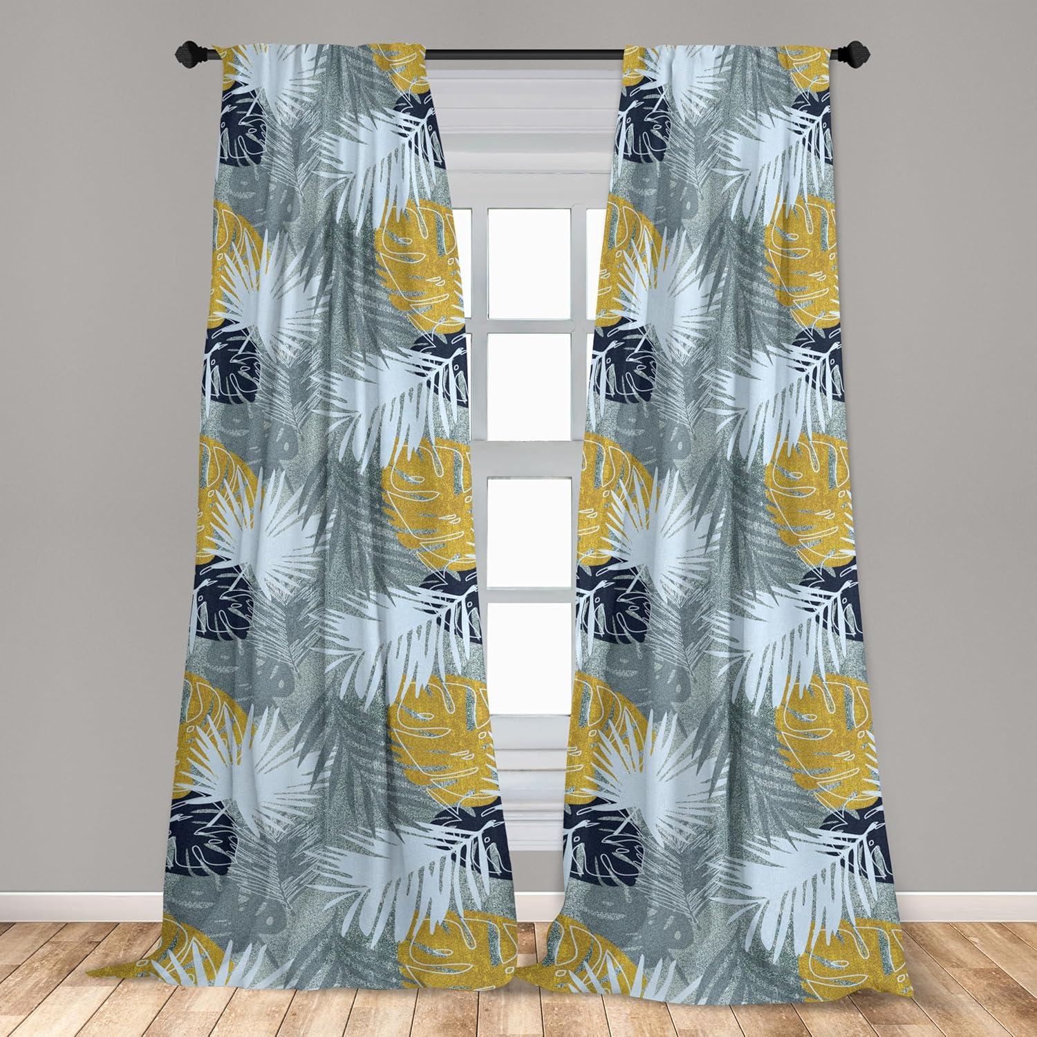 imageAmbesonne Ethnic Curtains Abstract Boho Vibe Oriental Rhombus Motifs Grunge Design with Neutral Colors Window Treatments 2 Panel Set for Living Room Bedroom Pair of 28 x 63 Seafoam PurpleblueSoft Blue Purpleblue