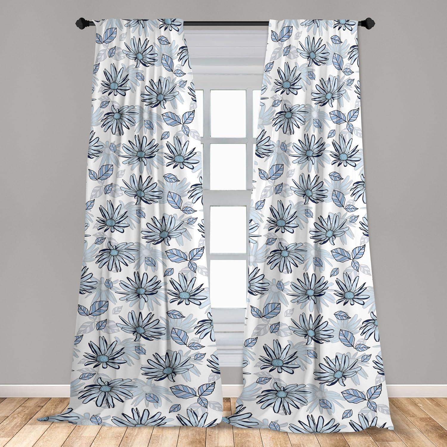 imageAmbesonne Ethnic Curtains Abstract Boho Vibe Oriental Rhombus Motifs Grunge Design with Neutral Colors Window Treatments 2 Panel Set for Living Room Bedroom Pair of 28 x 63 Seafoam PurplebluePale Blue Off White