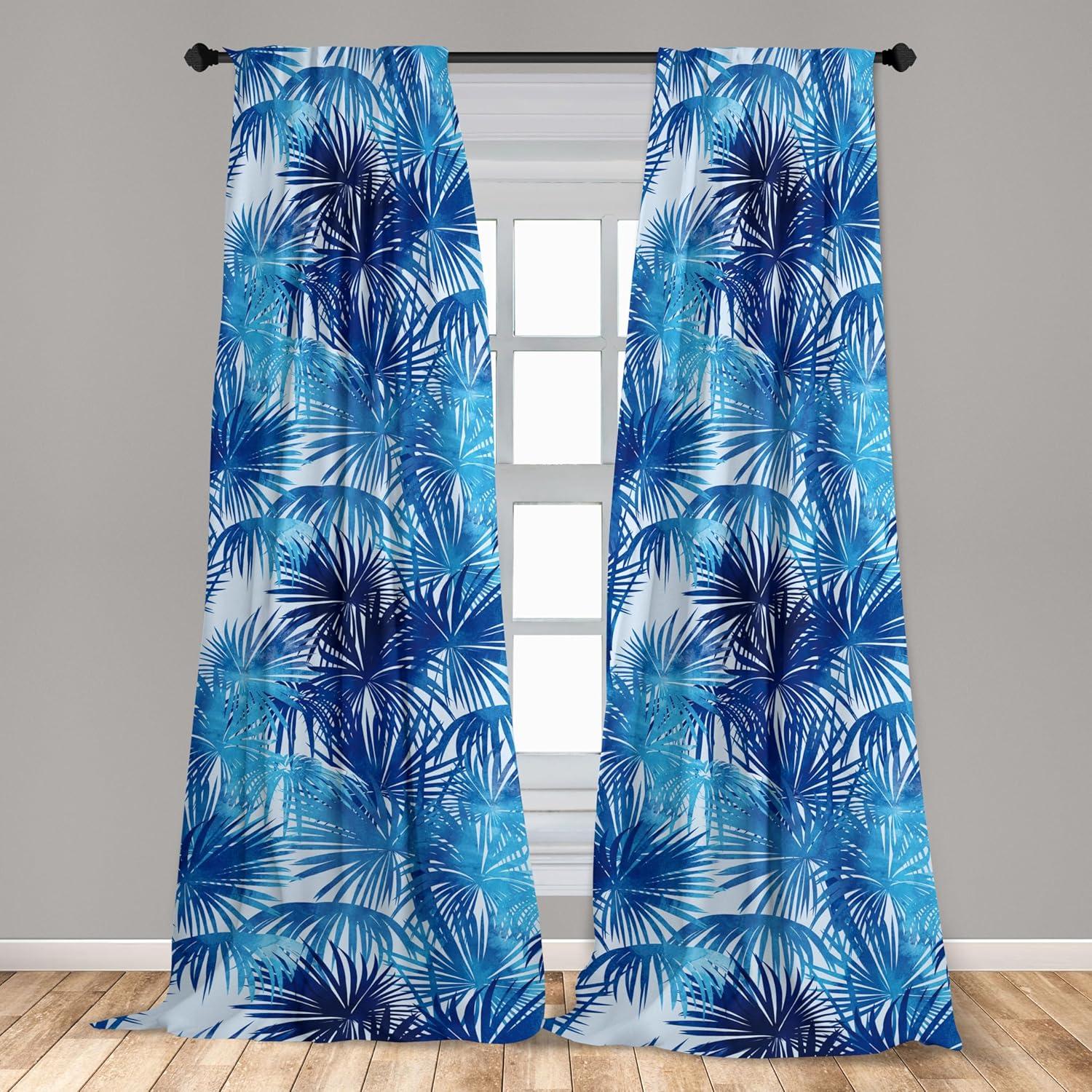 imageAmbesonne Ethnic Curtains Abstract Boho Vibe Oriental Rhombus Motifs Grunge Design with Neutral Colors Window Treatments 2 Panel Set for Living Room Bedroom Pair of 28 x 63 Seafoam PurpleblueDark Lavender Azure Blue