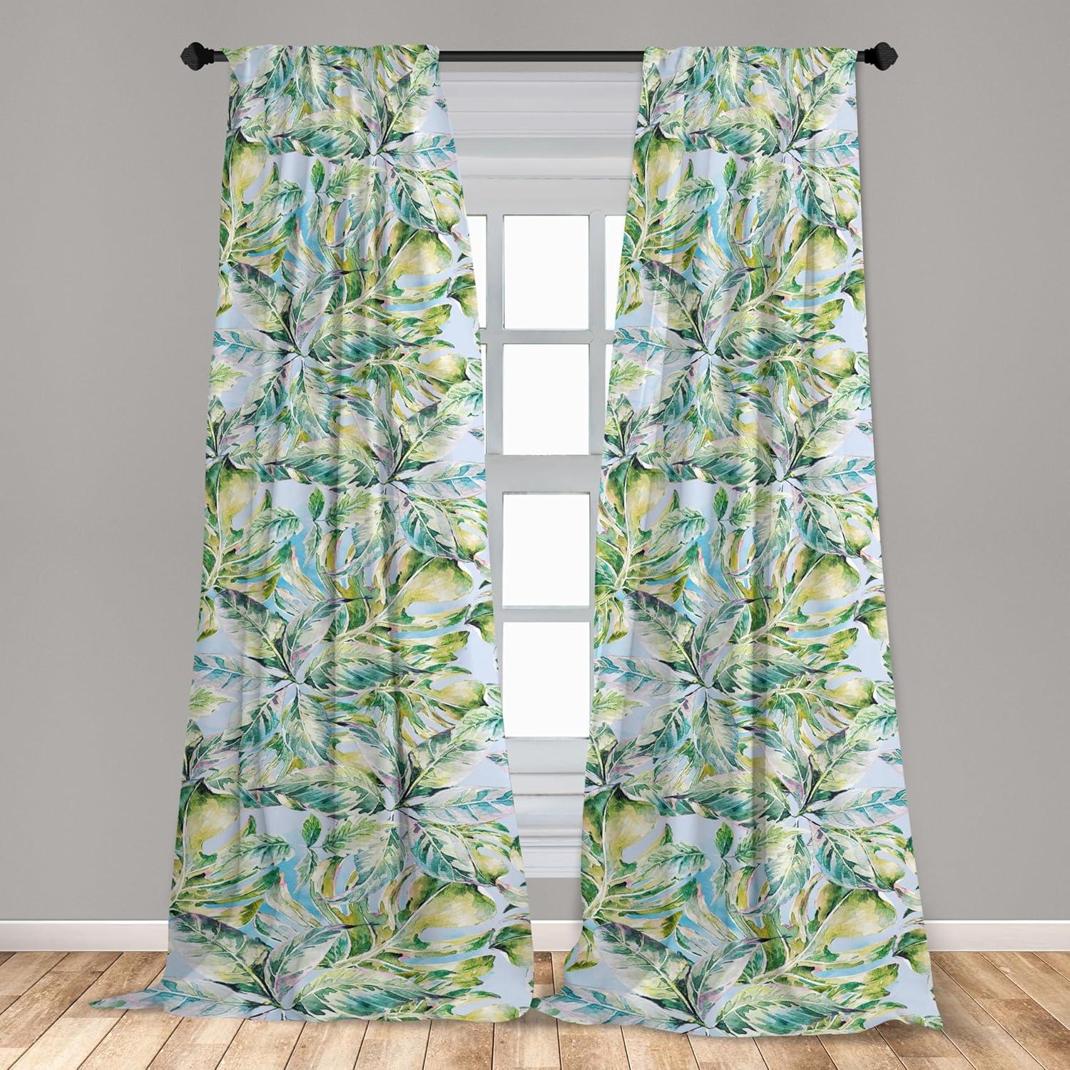 imageAmbesonne Ethnic Curtains Abstract Boho Vibe Oriental Rhombus Motifs Grunge Design with Neutral Colors Window Treatments 2 Panel Set for Living Room Bedroom Pair of 28 x 63 Seafoam PurpleblueApple Green Seafoam