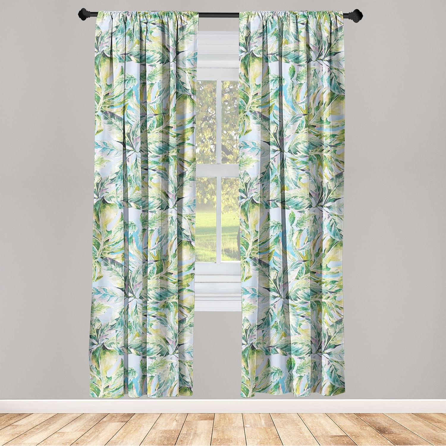 imageAmbesonne Ethnic Curtains Abstract Boho Vibe Oriental Rhombus Motifs Grunge Design with Neutral Colors Window Treatments 2 Panel Set for Living Room Bedroom Pair of 28 x 63 Seafoam PurpleblueApple Green Seafoam