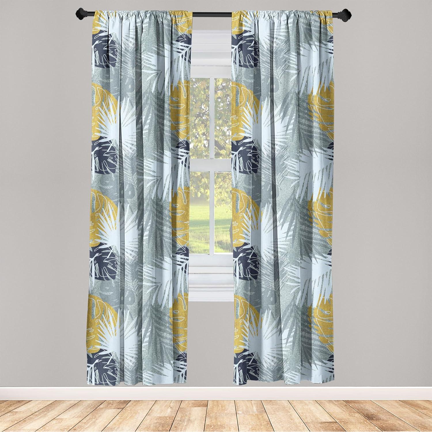 imageAmbesonne Ethnic Curtains Abstract Boho Vibe Oriental Rhombus Motifs Grunge Design with Neutral Colors Window Treatments 2 Panel Set for Living Room Bedroom Pair of 28 x 63 Seafoam PurpleblueSoft Blue Purpleblue