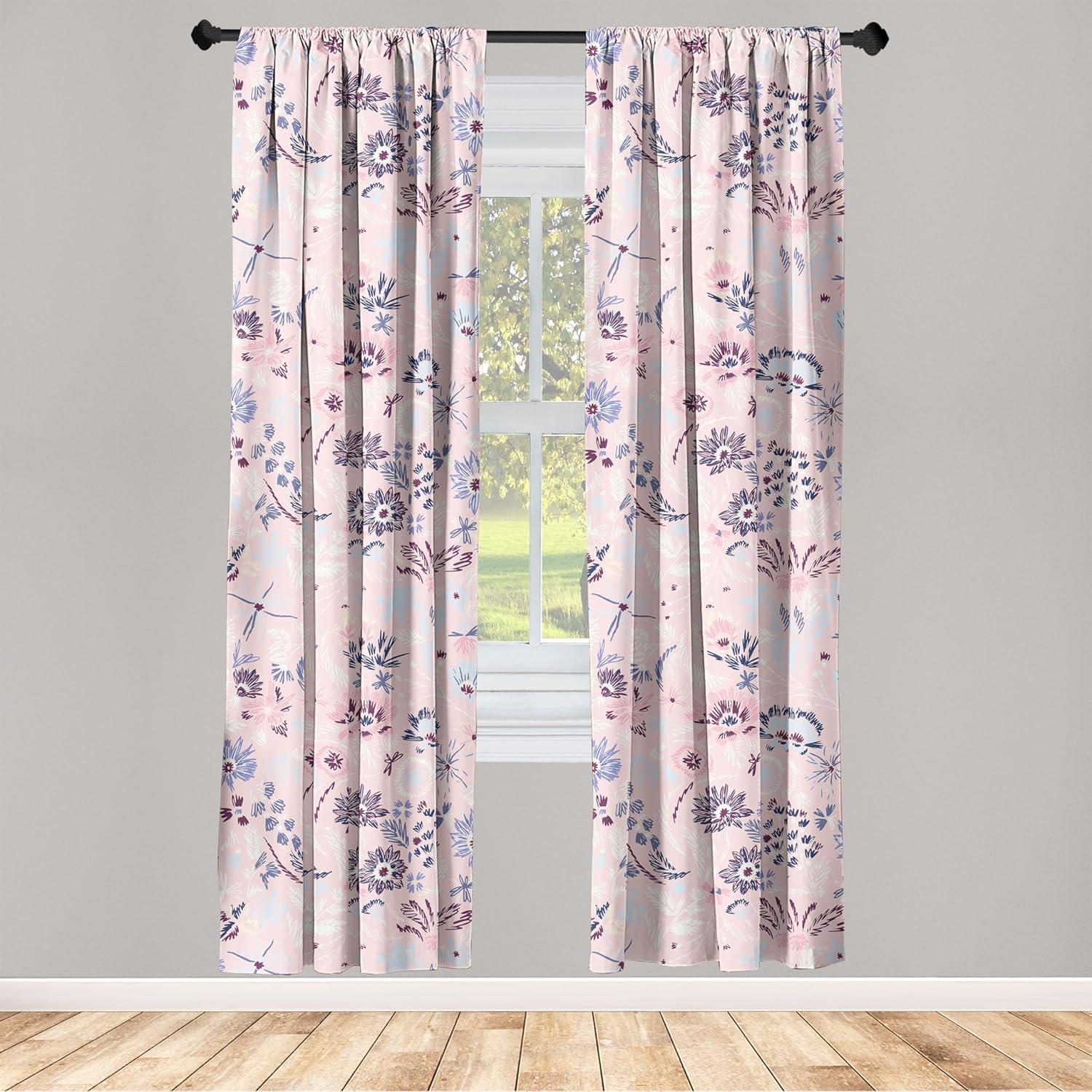 imageAmbesonne Ethnic Curtains Abstract Boho Vibe Oriental Rhombus Motifs Grunge Design with Neutral Colors Window Treatments 2 Panel Set for Living Room Bedroom Pair of 28 x 63 Seafoam PurpleblueRose Lavender Maroon
