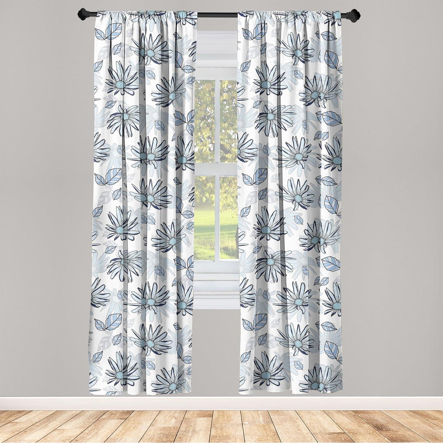 imageAmbesonne Ethnic Curtains Abstract Boho Vibe Oriental Rhombus Motifs Grunge Design with Neutral Colors Window Treatments 2 Panel Set for Living Room Bedroom Pair of 28 x 63 Seafoam PurplebluePale Blue Off White