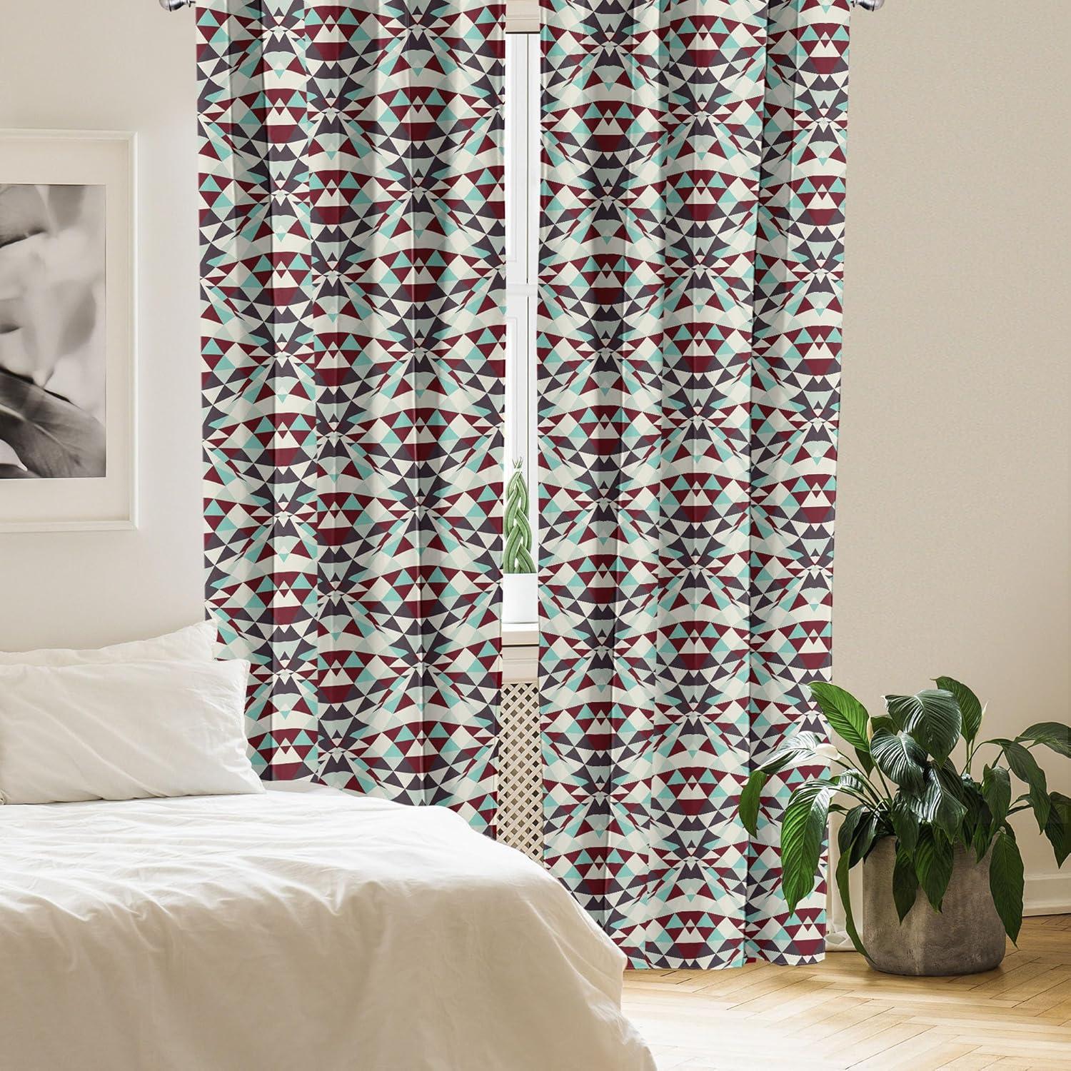 imageAmbesonne Floral Curtains Flower Branches Blossoming in Minimalist Design Neutral Botanical Window Treatments 2 Panel Set for Living Room Bedroom Pair of 28 x 84 Taupe Grey and Dark Blue GreyEggshell Maroon and Seafoam