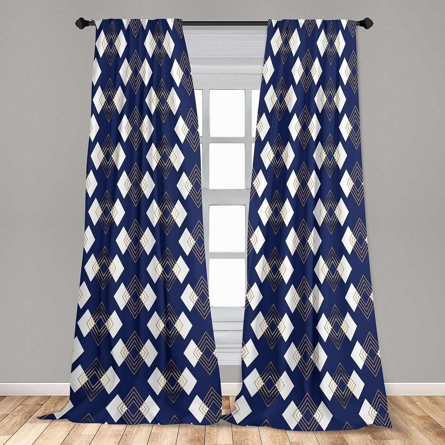 imageAmbesonne Floral Curtains Flower Branches Blossoming in Minimalist Design Neutral Botanical Window Treatments 2 Panel Set for Living Room Bedroom Pair of 28 x 84 Taupe Grey and Dark Blue GreyDark Blue Earth Yellow