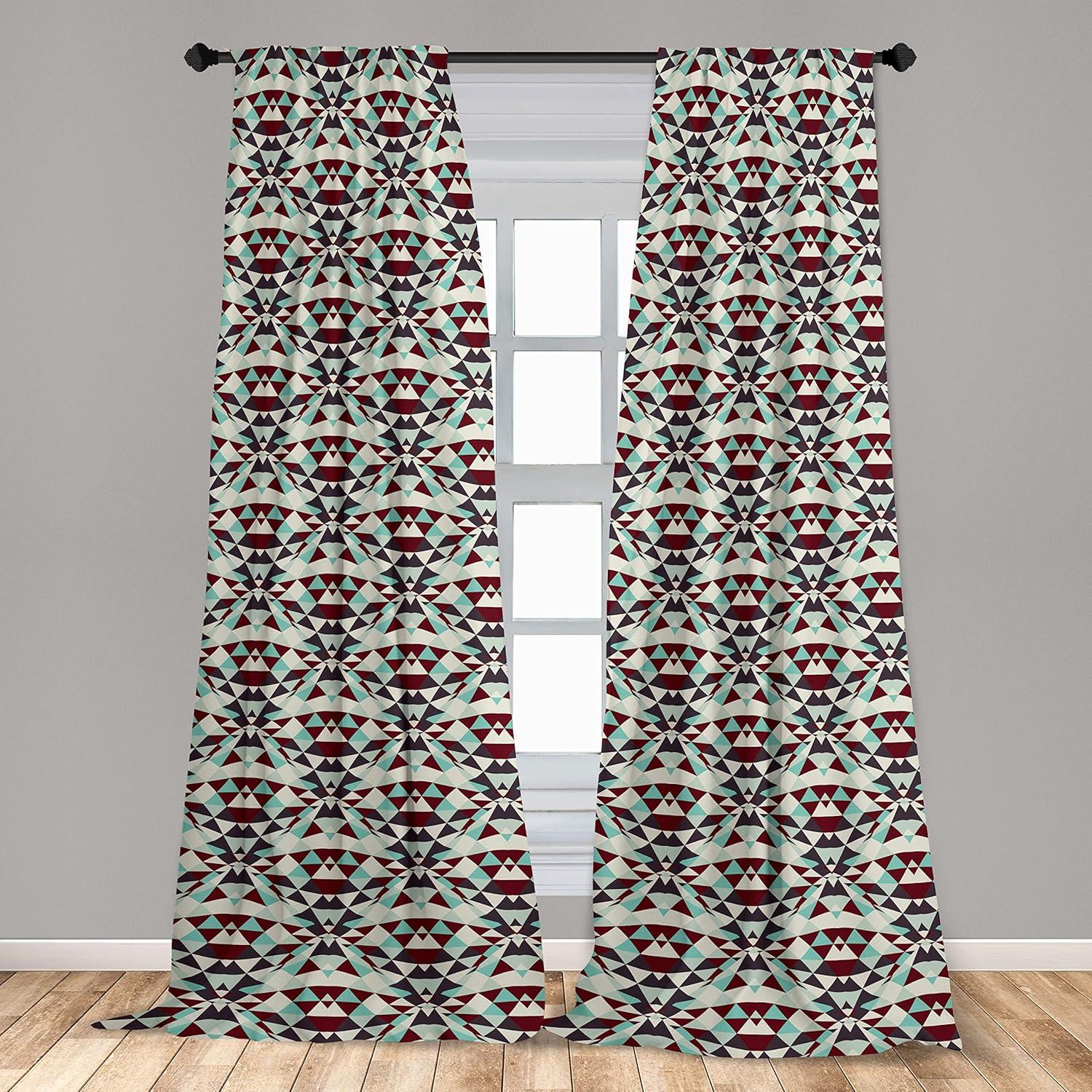 imageAmbesonne Floral Curtains Flower Branches Blossoming in Minimalist Design Neutral Botanical Window Treatments 2 Panel Set for Living Room Bedroom Pair of 28 x 84 Taupe Grey and Dark Blue GreyEggshell Maroon and Seafoam