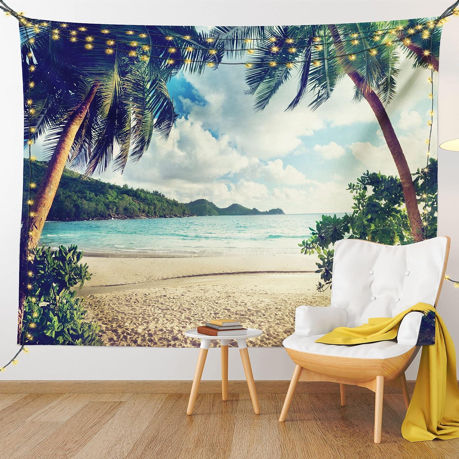 imageAmbesonne Flower Tapestry Modern Lines Leafy Eucalyptus Pattern with Tender Sunflower and Peony Fabric Wall Hanging Decor for Bedroom Living Room Dorm 28 X 23 Grey Teal Laurel GreenDark Green Sand Brown