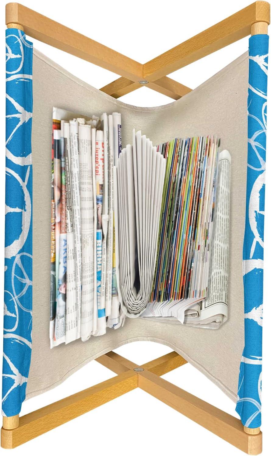 imageAmbesonne Hearts Magazine and Book Holder Rhythmic Sponge Print Look Cutsy Valentines Romance Love Floor Rack Decor for Interior of Home amp Office 22 x 19 Blush Pastel PinkAzure Blue Cobalt Blue