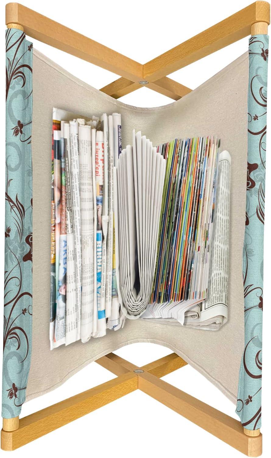 imageAmbesonne Hearts Magazine and Book Holder Rhythmic Sponge Print Look Cutsy Valentines Romance Love Floor Rack Decor for Interior of Home amp Office 22 x 19 Blush Pastel PinkPale Seafoam and Brown