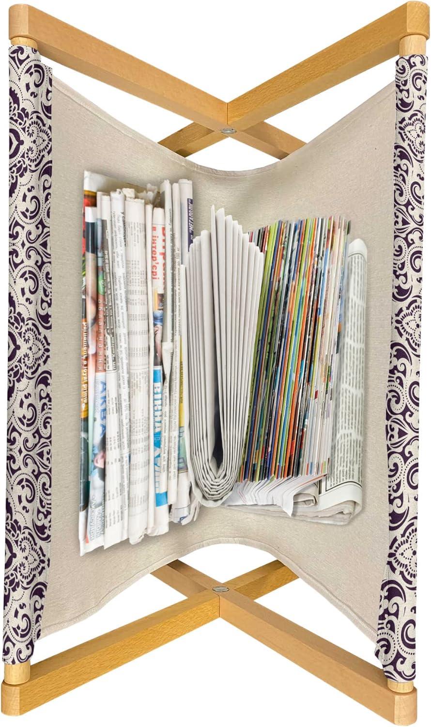 imageAmbesonne Hearts Magazine and Book Holder Rhythmic Sponge Print Look Cutsy Valentines Romance Love Floor Rack Decor for Interior of Home amp Office 22 x 19 Blush Pastel PinkEggshell and Plum