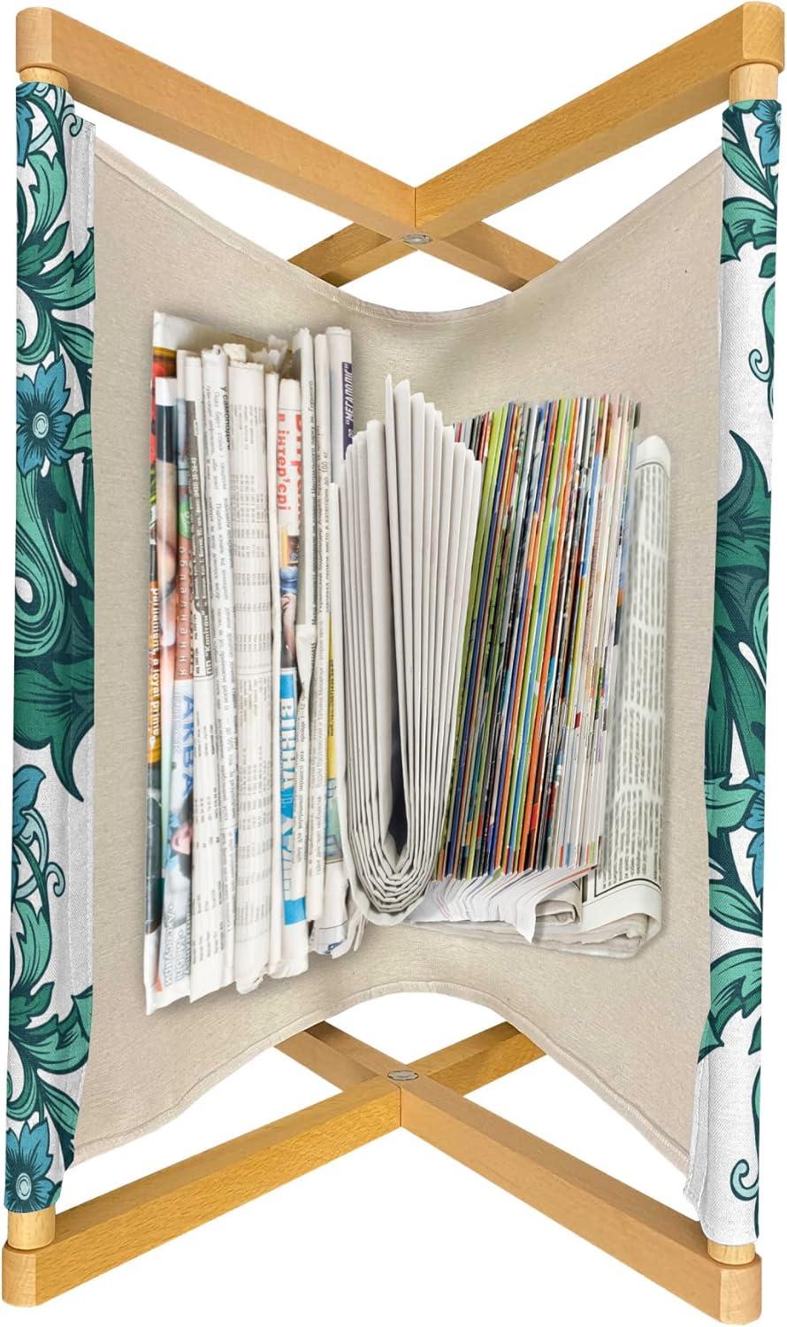 imageAmbesonne Hearts Magazine and Book Holder Rhythmic Sponge Print Look Cutsy Valentines Romance Love Floor Rack Decor for Interior of Home amp Office 22 x 19 Blush Pastel PinkSea Blue and Jade Green