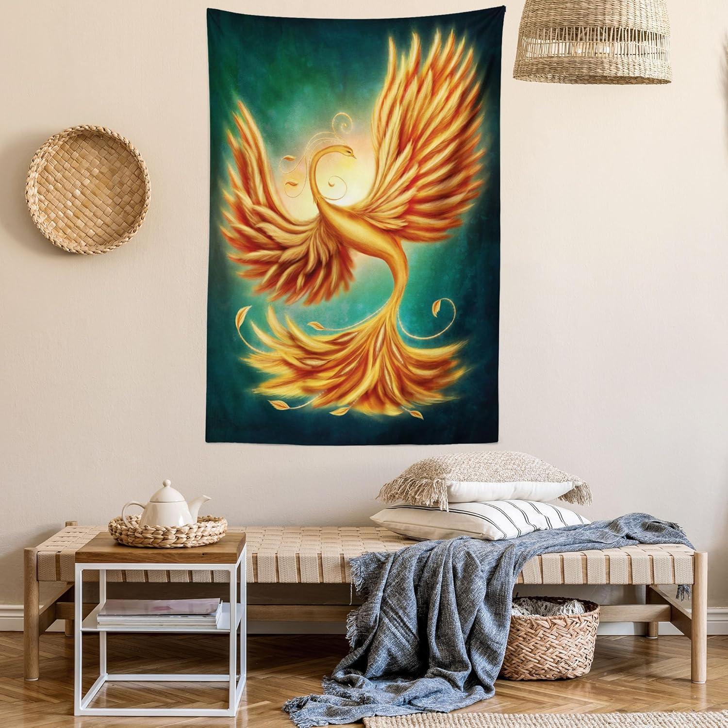 imageAmbesonne Mint Tapestry Blurry Abstract Background Shady Pastel Toned Modern Watercolor Murky Image Wall Hanging for Bedroom Living Room Dorm Decor 60 X 80 Mint GreenMarigold Emerald