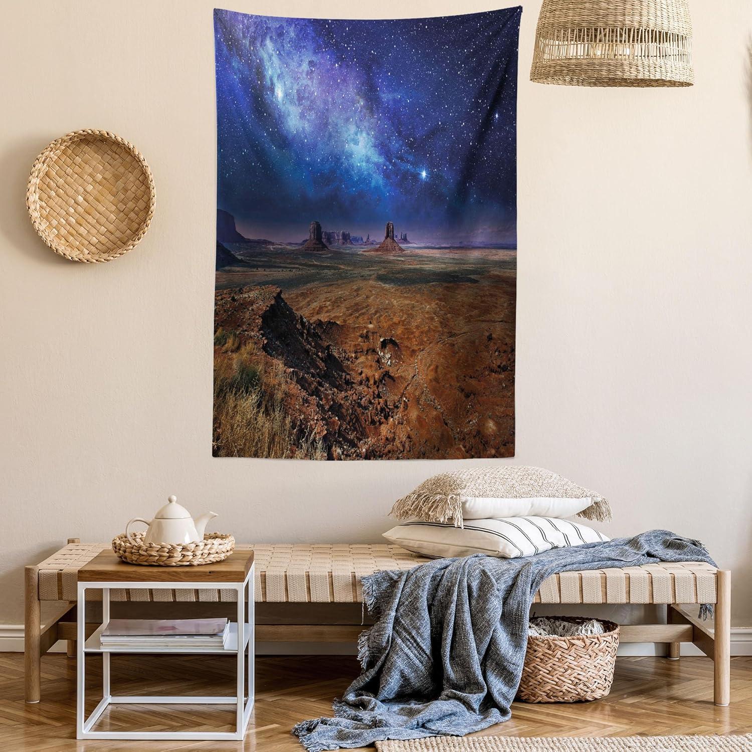 imageAmbesonne Mint Tapestry Blurry Abstract Background Shady Pastel Toned Modern Watercolor Murky Image Wall Hanging for Bedroom Living Room Dorm Decor 60 X 80 Mint GreenDark Blue and Brown