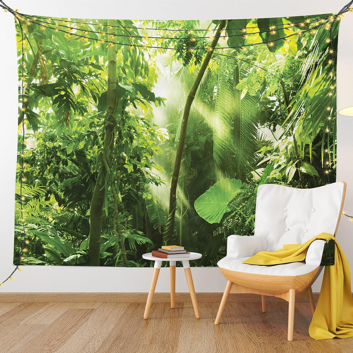 imageAmbesonne Mint Tapestry Blurry Abstract Background Shady Pastel Toned Modern Watercolor Murky Image Wall Hanging for Bedroom Living Room Dorm Decor 60 X 80 Mint GreenYellow and Green