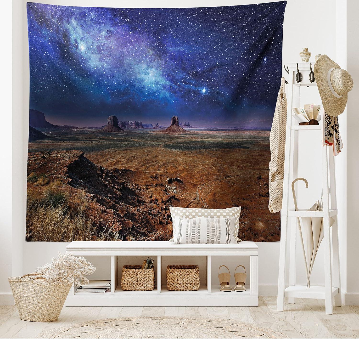 imageAmbesonne Mint Tapestry Blurry Abstract Background Shady Pastel Toned Modern Watercolor Murky Image Wall Hanging for Bedroom Living Room Dorm Decor 60 X 80 Mint GreenDark Blue and Brown